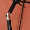 vidaXL Parasol d'extérieur avec mât en métal 300x200 cm terre cuite