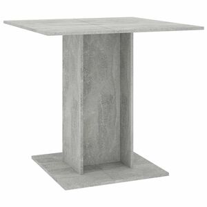 vidaXL Table &agrave; manger Gris b&eacute;ton 80x80x75 cm bois d'ing&eacute;nierie
