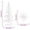 vidaXL Arbre de No&euml;l en bois Marron 120 cm Bois massif en pin