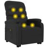 vidaXL Fauteuil de massage Noir Similicuir