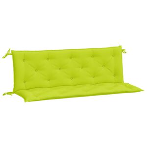 vidaXL Coussins de banc de jardin lot de 2 vert vif tissu Oxford