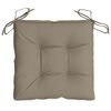 vidaXL Coussins de chaise lot de 4 taupe 40x40x7 cm tissu oxford