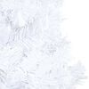 vidaXL Arbre de No&euml;l artificiel pr&eacute;-&eacute;clair&eacute; et boules blanc 120 cm PVC