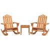 vidaXL Ensemble de salon de jardin Adirondack 3 pcs bois acacia solide
