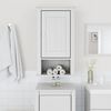 vidaXL Armoire murale de salle de bain BERG blanc bois de pin massif