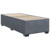 vidaXL Cadre de lit sans matelas gris foncé velours