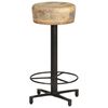 vidaXL Tabourets de bar lot de 2 66 cm bois de manguier massif
