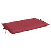 vidaXL Coussin de chaise longue rouge bordeaux 186x58x4cm tissu oxford