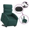 vidaXL Fauteuil inclinable vert fonc&eacute; tissu