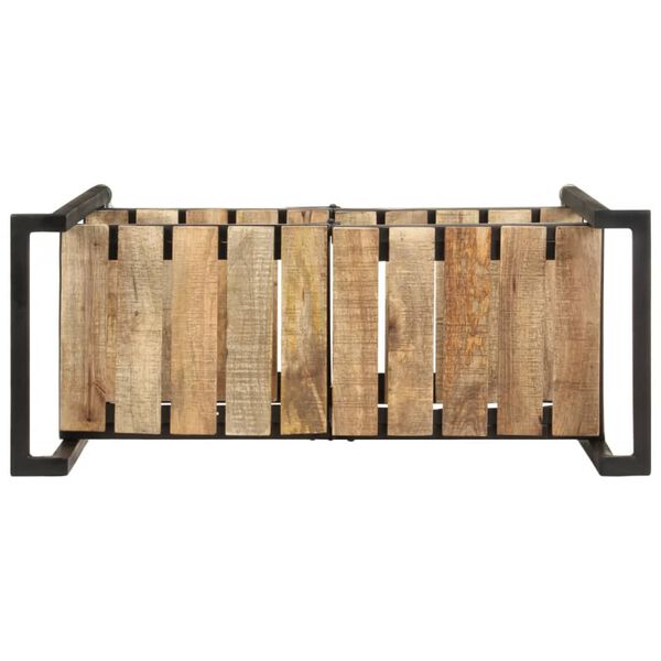 vidaXL Chariot de cuisine 87x36x81 cm Bois massif de manguier