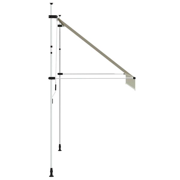 vidaXL Auvent manuel r&eacute;tractable 250 cm Cr&egrave;me