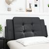 vidaXL Coussin de tête de lit Zadar noir 100 cm similicuir