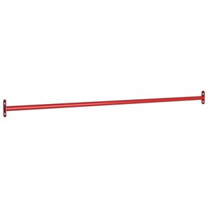 vidaXL Barre de retournement 125 cm Acier Rouge