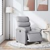 vidaXL Fauteuil inclinable &eacute;lectrique gris clair tissu
