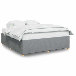 vidaXL Cadre de lit sans matelas gris clair tissu