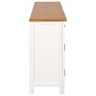 vidaXL Buffet 110x33,5x70 cm Bois de chêne massif