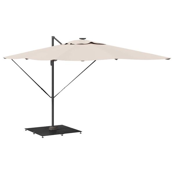 vidaXL Pied de parasol Noir 100 x 100 x 4 cm Acier