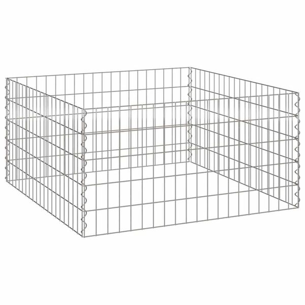 vidaXL Composteur Gris Acier