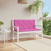 vidaXL Coussins de banc de jardin lot de 2 rose 120x50x7 cm tissu