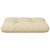 vidaXL Coussin de palette beige 60x40x12 cm tissu