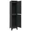 vidaXL Armoire à casiers Anthracite 38x45x180 cm Acier