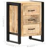 vidaXL Table de chevet 40x35x55 cm Bois de manguier solide