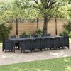 vidaXL Table de jardin pour repas Anthracite 400 x 100 x 73 cm