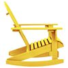 vidaXL Chaise à bascule de jardin Adirondack bois de sapin jaune