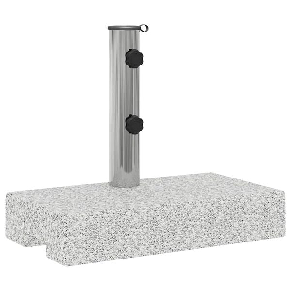 vidaXL Socle de parasol Granite rectangulaire 25 kg