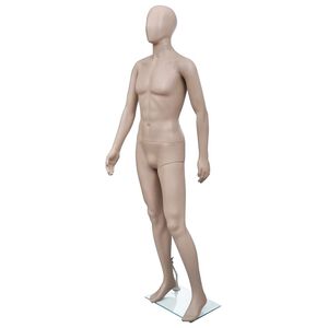 vidaXL Mannequin de vitrine Homme Tête ronde
