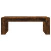 vidaXL Table basse ch&ecirc;ne fum&eacute; 102x50x35 cm bois d'ing&eacute;nierie