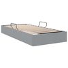 vidaXL Lit de Rangement avec matelas Gris clair 203 x 100 cm tissu