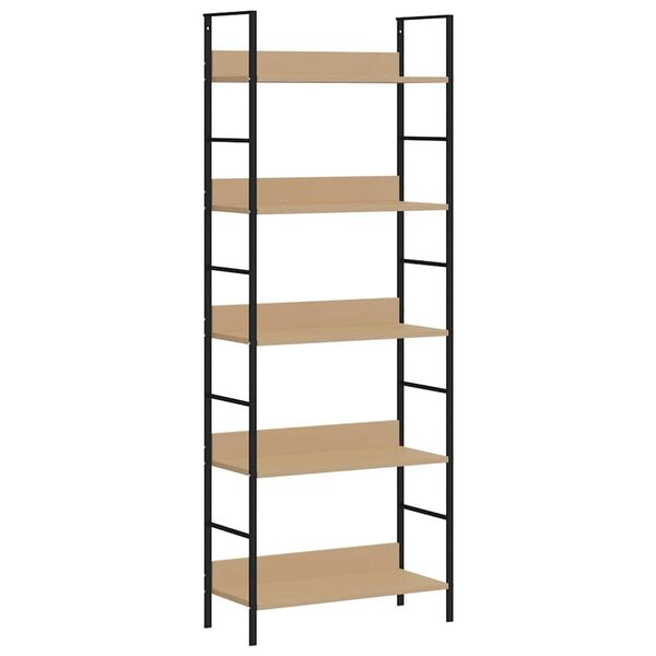 vidaXL Biblioth&egrave;que &agrave; 5 niveaux ch&ecirc;ne 60x27,6x158,5 cm bois ing&eacute;nierie