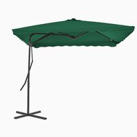 vidaXL Parasol d'extérieur avec mât en acier 250x250 cm vert