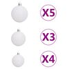 vidaXL Sapin de No&euml;l artificiel articul&eacute; 150 LED et boules 150 cm