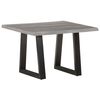 vidaXL Table basse avec bord naturel 60x60x40 cm Bois d'acacia massif