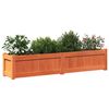 vidaXL Jardini&egrave;re cire marron 150x31x31 cm bois de pin massif