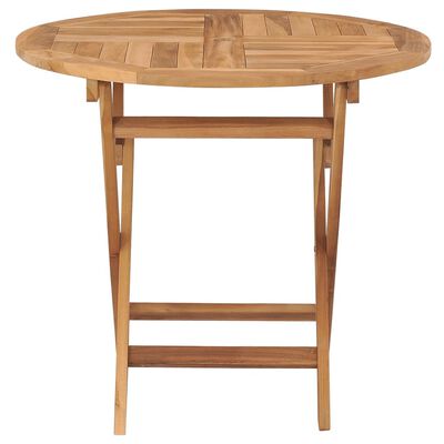 vidaXL Table pliable de jardin 85x76 cm Bois de teck solide