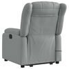 vidaXL Fauteuil inclinable de massage &eacute;lectrique gris clair tissu