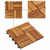 vidaXL Carreaux de terrasse 30x30 cm 10 pcs Acacia