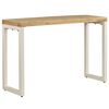 vidaXL Table console 120x35x76 cm Bois de manguier solide et acier