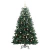 vidaXL Sapin de No&euml;l artificiel articul&eacute; 300 LED et boules 210 cm
