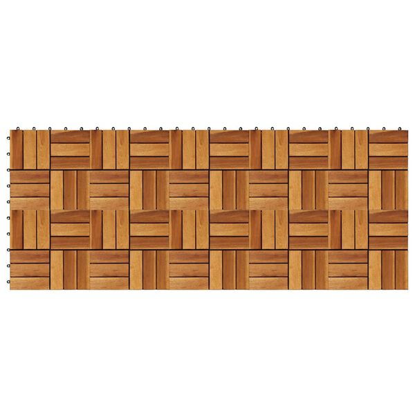 vidaXL Carreaux de terrasse 30x30 cm 10 pcs Acacia