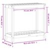 vidaXL Table de rempotage et étagère 82,5x35x75cm bois massif douglas