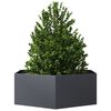 vidaXL Jardini&egrave;re anthracite hexagone 138x120x45 cm acier