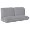 vidaXL Ensemble de coussins 3 pcs Gris Tissu Oxford