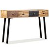 vidaXL Table console Teck massif de r&eacute;cup&eacute;ration 120 x 30 x 76 cm