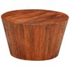 vidaXL Table basse Ø 52x30 cm bois de manguier brut massif