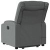 vidaXL Fauteuil inclinable de massage gris foncé tissu