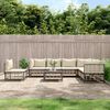 vidaXL Salon de jardin 8 pcs avec coussins anthracite résine tressée